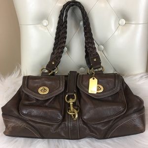 Coach Large Daphne Satchel - Brown